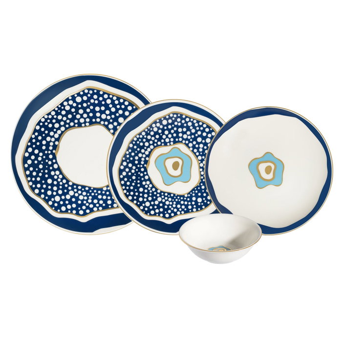 Hermia Pavo Chic 24 Ytkm Juego de Cena de Porcelana Multicolor Hermia Pavo Chic 24 Ytkm Juego de Cena de Porcelana Multicolor
